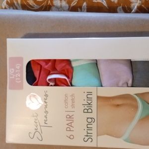 Size 12-14 Secret Treasures String Bikini
